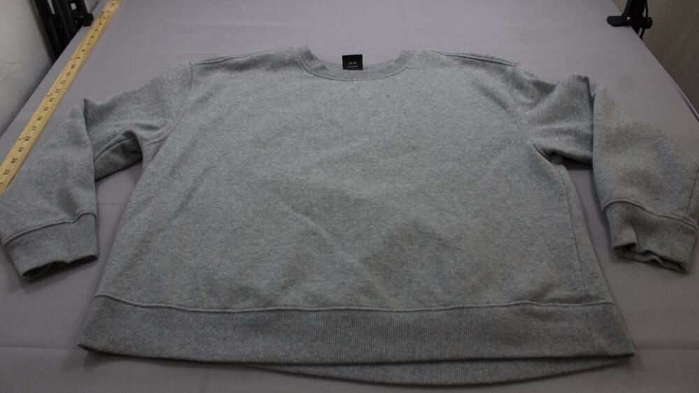 Athletic Works Crewneck Sweatshirt Womens L 12-14 Gray Heather Pullover